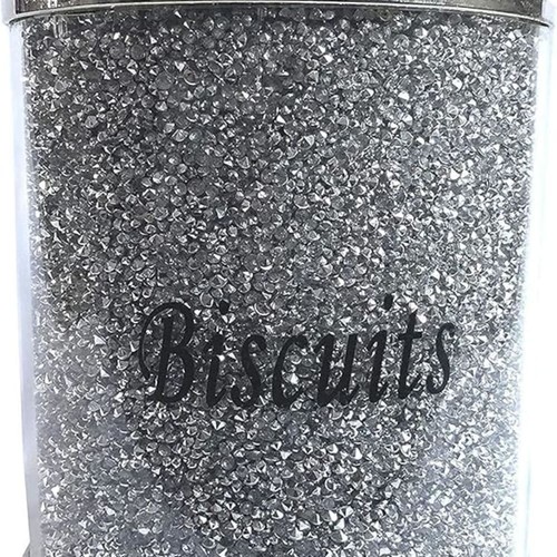 Crushed diamond silver - silver, biscuit