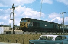 Original Slide  English Electric Class 50 Diesel 50044  Dawlish Warren Summer 77