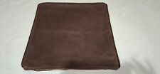 GENUINE BROWN LEATHER CUSHION