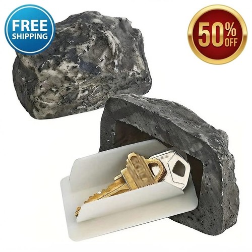 Outdoor fake rock key hider - fake,