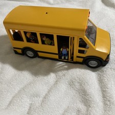 Playmobil #5680 School Bus Complete With Working Lights