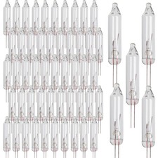 100Pcs Mini Incandescent Wire String Lights Replacement Bulbs for Xmas Tree 2.5V
