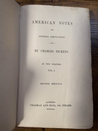 Charles dickens american - -,