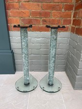 Atacama Aurora 6 Speaker Stands Clear Glass / Acrylic Fill & Customise Yourself!