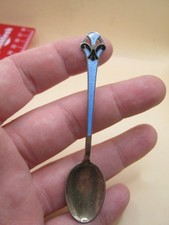 Vintage Silver & Enamel Spoon