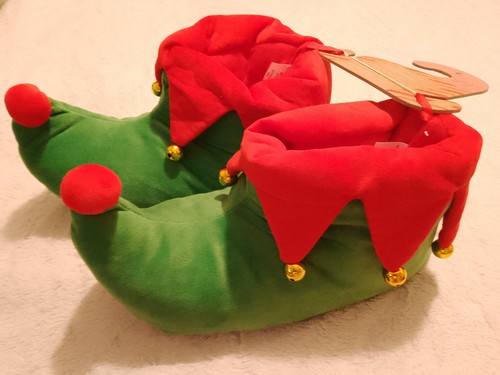 Christmas elf slippers novelty - slippers,