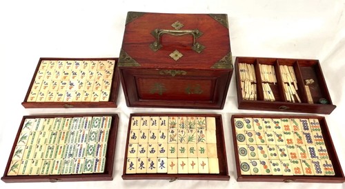 Vintage bovine bamboo mah - &,