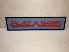 Arcade Machine Plastic MARQUEE - PLAYACOIN - jamma arcade machine