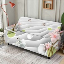 White Sand Easy Sky Stretch Sofa Cover Lounge Couch Slipcover Recliner Protector