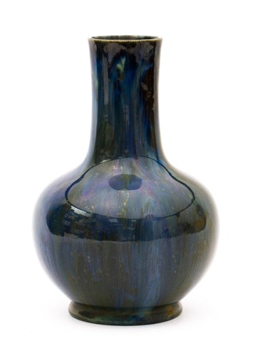 Early ruskin pottery dark - ruskin, blue
