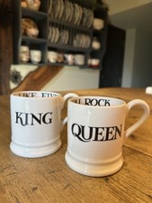 Emma Bridgewater 2023 Black Toast King & Queen 1/2 Pint Mugs