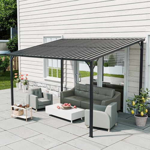 Outdoor pergola metal inclined - outdoor,