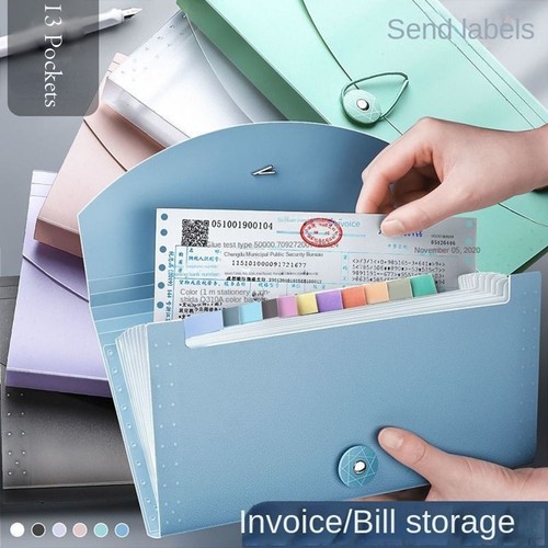 Portable 13pockets file folder - 13pockets,