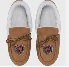 NFL, moccasins in brown, FOCO forever, Chicago Bears
