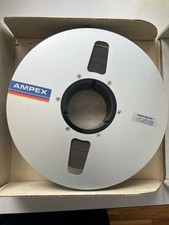 AMPEX 2 INCH 456 GRAND MASTER PRECISION MAGNETIC TAPE AND REEL + BOX