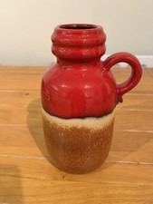 Scheurich German Pottery Jug Vase West German Fat Lava