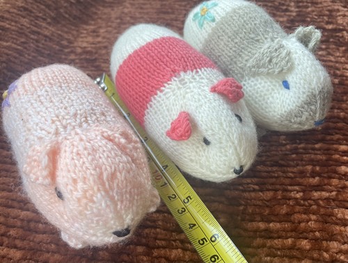 Handmade knitted guinea - knitted, pigs