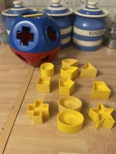 Shape Sorter Ball -Tupperware Vintage Toy - Shape O Ball With Shapes