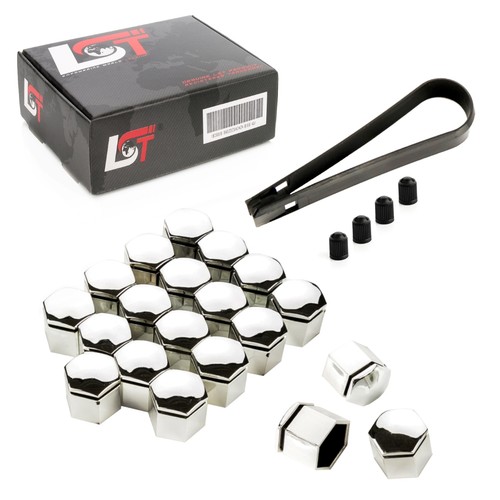 20x wheel nut caps chrome - nut, 19