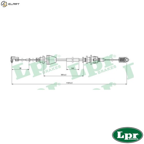 Accelerator cable c0146a for - accelerator,