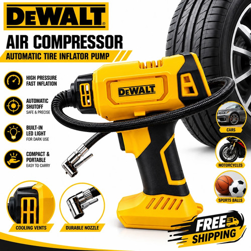 Dewalt cordless tyre inflator - cordless,