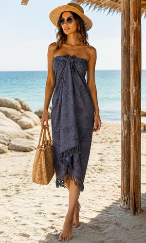 Floral boho sarong beach - boho,