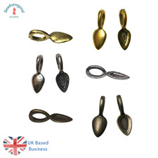 20 Glue on Bails Pear shape