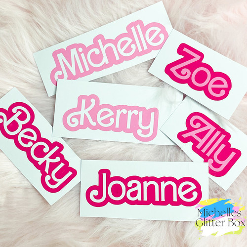 Personalised barbie style name - personalised,
