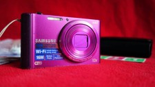Samsung ST Series ST200F 16.1MP Smart Digital Camera - Purple WiFi 64GB SD +Case