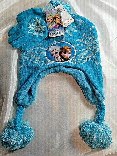 Frozen knitted hat - knitted, gloves