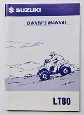 NEW LT80 GENUINE SUZUKI KIDS QUAD OWNERS MANUAL 1998 MODEL 99011-40B62-01A