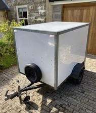 Box Trailer white Tickners ECO644 rear doors