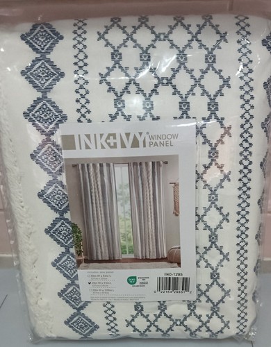 Ink ivy one panel curtain - ink,