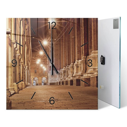Glass wall clock - clock, decorative