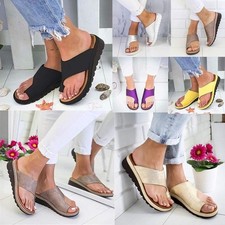 Women Orthopedic Sandals,Bunion Correction Sandals Leather Open Toe Sandals