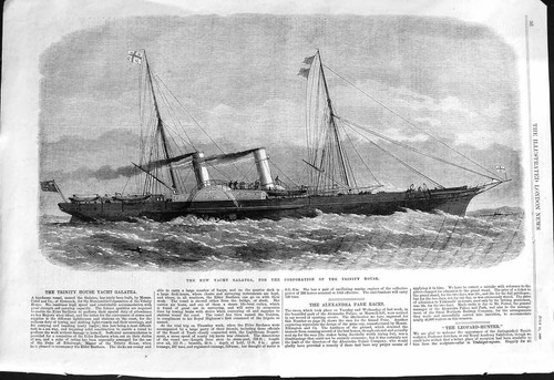 Old 1868 yacht - 1868, galatea