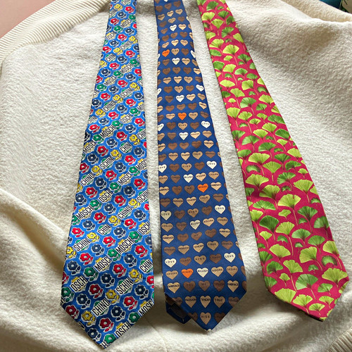 Designer vintage silk tie lot