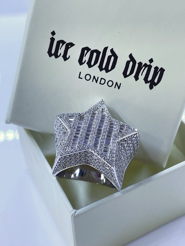 925 sterling silver iced out - 925,