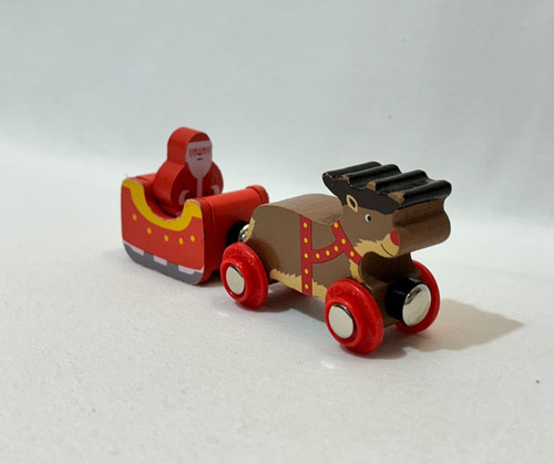 Bigjigs santa and reindeer - and,