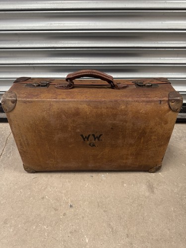 Vintage edwardian suitcase - edwardian,
