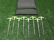 bivvy pegs & case - for fox nash aqua brolly umbrella day shelter FISHING SET UP