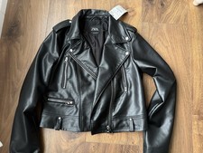 New Zara Black faux leather