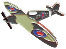 WWII Spitfire Aeroplane Pin Badge Aircraft World War 2 Air Force Plane