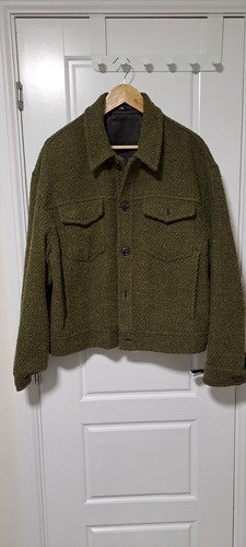 Zara mens jacket green - mens, (size