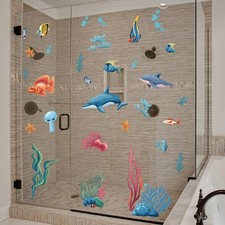 Blue Sea Life Static Cling