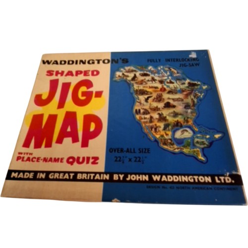 Waddington shaped jig map - waddington's,