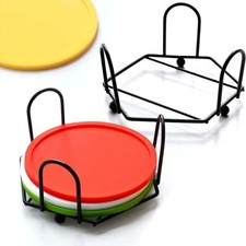 Coasters Shelf Coaster Rack Coaster Holder Table Pad Holder Mat Organizer UK