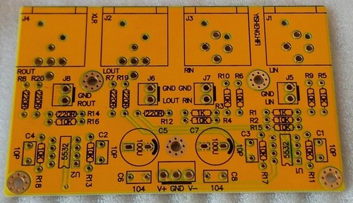 Balanced preamp pcb rca turn - preamp,