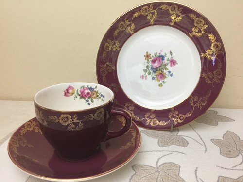 Empire porcelain tea trio - tea,