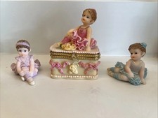 Three Ballerina Figurines